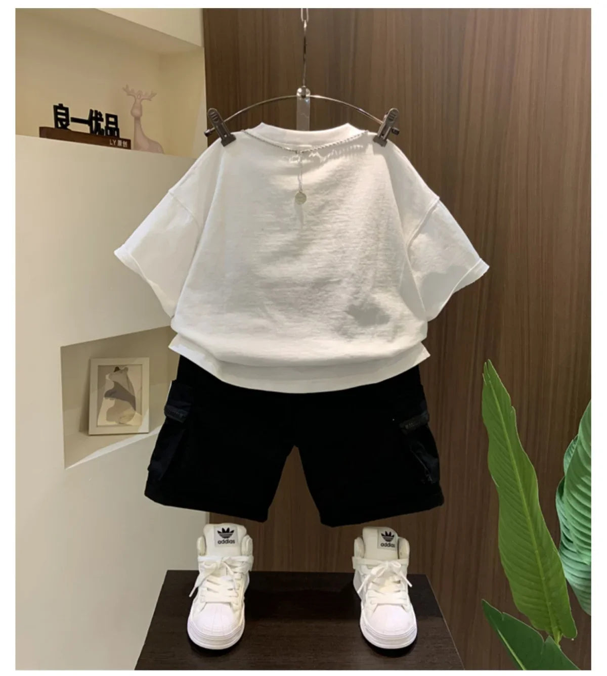 LIEMEI Summer Short Sleeve Set Baby Boys Clothes Pullover T-Shirt+Shorts 2pcs Kids 1-8 Years Old Cartoon Sport Outfit