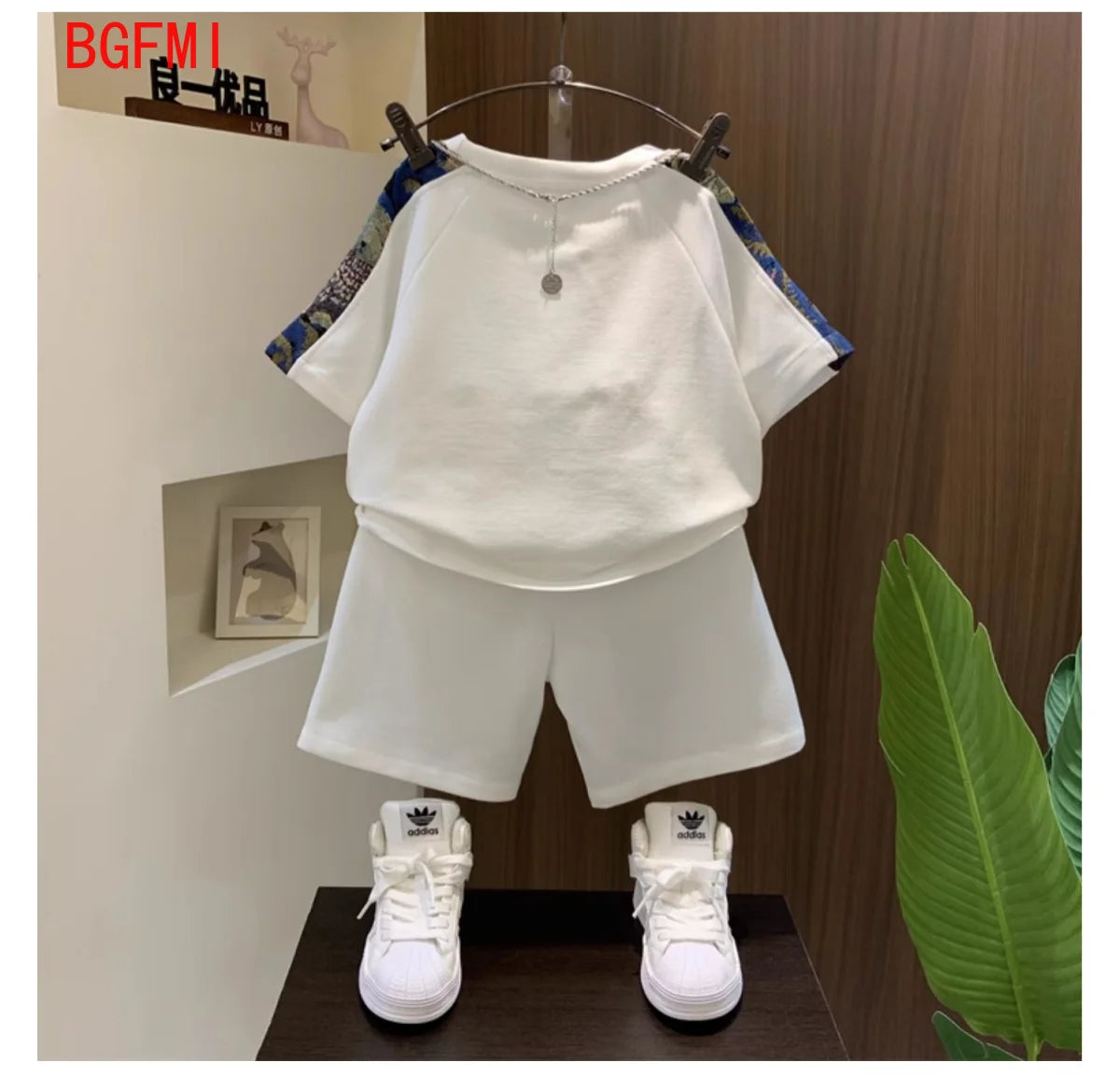 Korean Clothes for Children Boys T-shirt Shorts 2-piece Set Summer Cotton Short Sleeve Kids Clothes Sets Baby Tracksuit 2-11Y