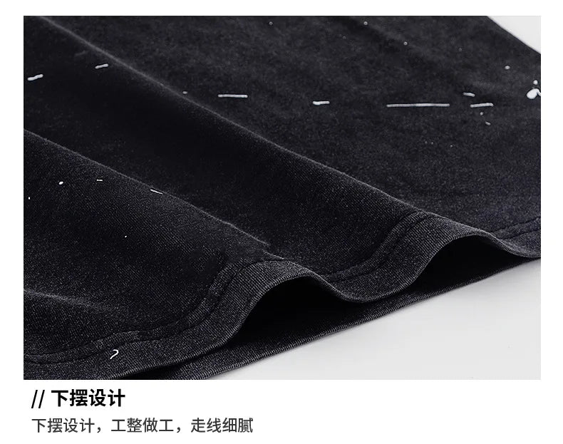 Hip Hop Boys Letters Cool T-shirt Loose Graffiti Pants Girls K-pop Costume Child Streetwear Kids Jazz Street Dance Clothes Sets