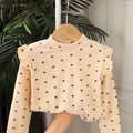 Kids Long Sleeved Undershirt Girls Cute Floral Dots T-shirt 2-10T Children Boys Sweet Tops Bottoming Shirt  t shirt for kids boy