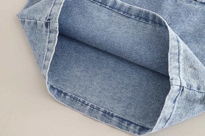 Children Cotton Clothes Summer Boy Causal Denim T Shirt Short 2Pcs/set Infant Kid Fashion Toddler Tracksuit 0-5 Years