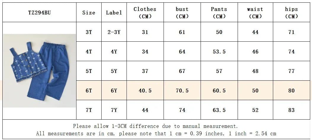 Summer New 2025 Baby Girls Suits Imitation Denim Bow Print Sleeveless Tops and Pants Two-piece Set Casual Children Clothing