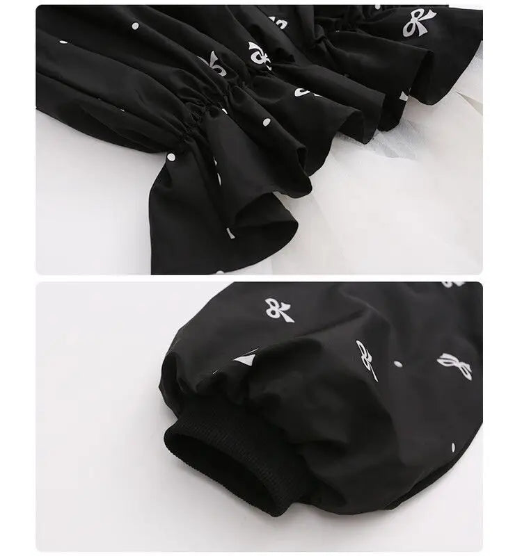 Kids Girls Coat Children's Bowknot Jacket 2025 New Princess Outerwear Spring Fashion Clothes Baby Autumn Casual Windbreaker