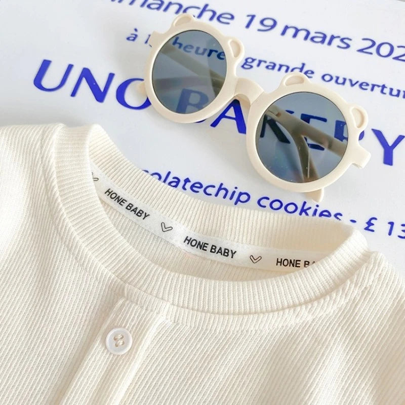 2-10Y Girls Shirt Spring Autumn New Children Long Sleeve T-shirt Solid Color Fashionable Baby Slimming Tops Girls Base Shirts
